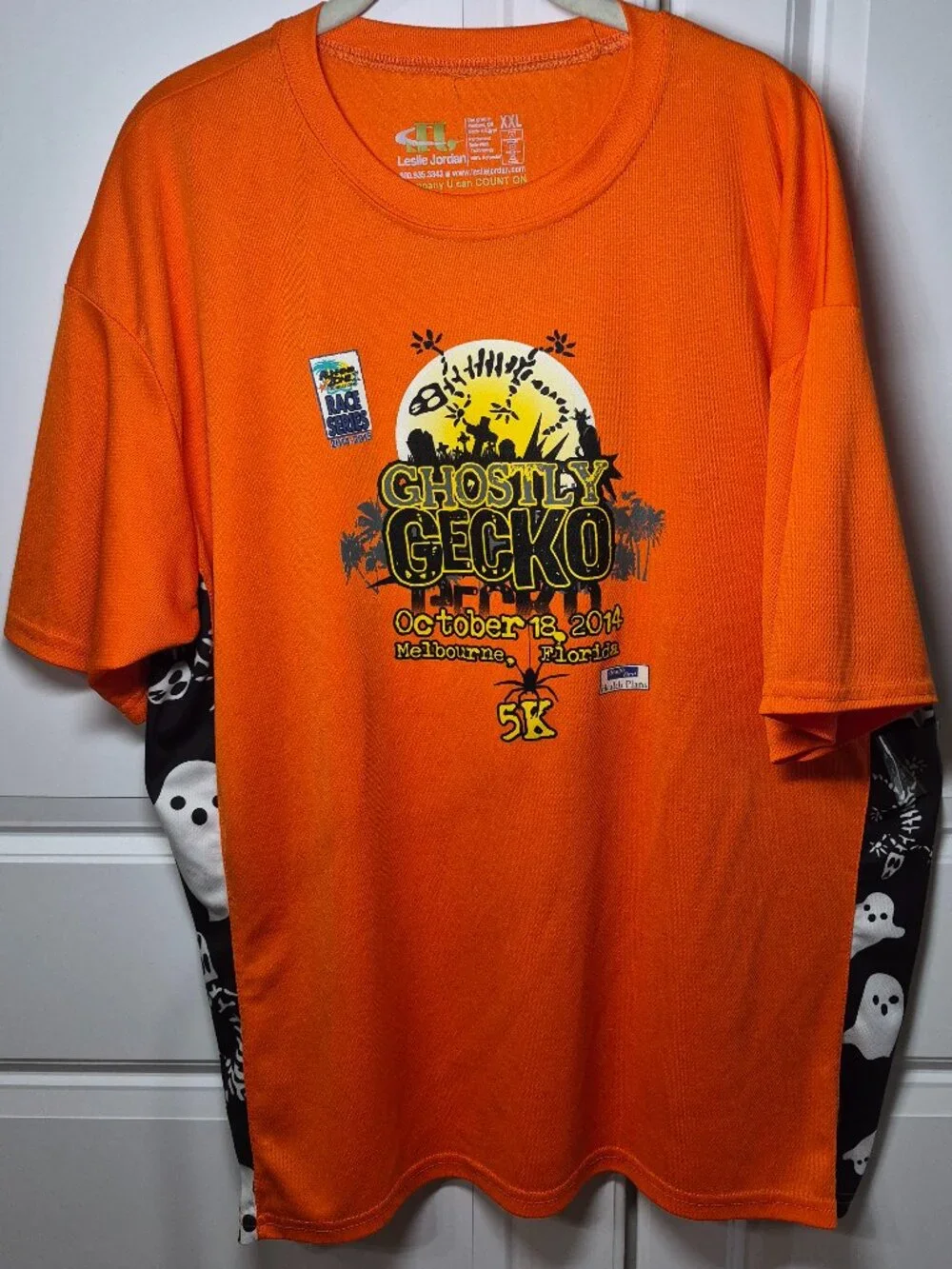 Vgt 2014 "Ghostly Gecko" 5K Race Halloween Runners T Shirt Melbourne, Florida - Picture 1 of 6